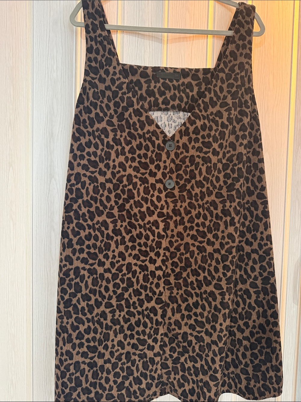 Leopard Print Brown & Black A-Line Dress